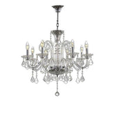 Asfour Crystal - Crystal - 8 Bulbs - Chrome - Ball Clear